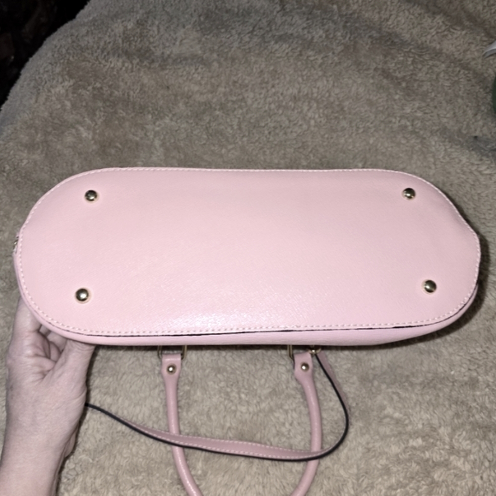 Borse En Pelle. Pink Saffiano Dome Satchel. Made In Italy. EUC - Picture 8 of 14